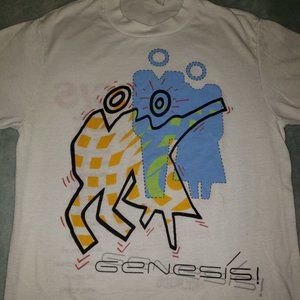 Vintage Genesis 1987 Authentic Concert T Shirt Invisible Touch Tour Size Medium